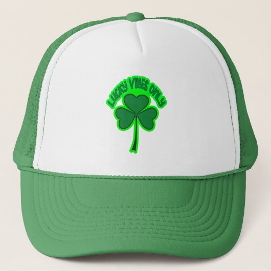 Irish Vibes St Patrick’s Day Shirt – boné Truckerkappe (Vorderseite)