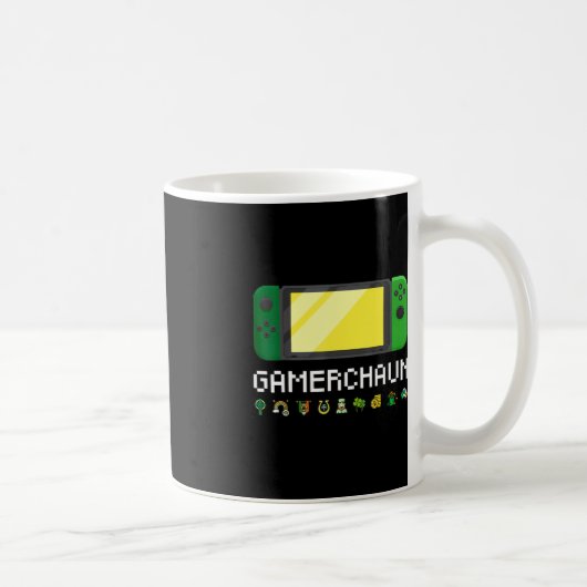 Irish Video Game Controller Leprechaun Boys St Pat Kaffeetasse (Rechts)