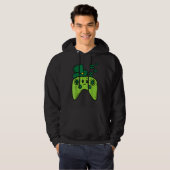 Irish Video Game Controller St Patrick Day Gamer B Hoodie (Vorne ganz)