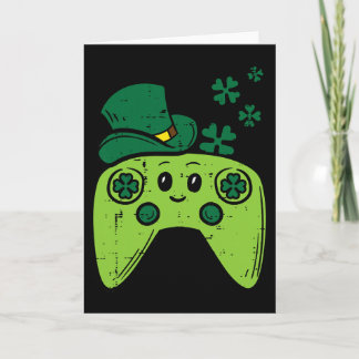 Irish Video Game Controller St Patrick Day Gamer B Karte