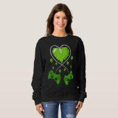 Irish Video Game Controller St Patrick Day Gamer B Sweatshirt (Vorne ganz)