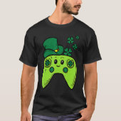 Irish Video Game Controller St Patrick Day Gamer B T-Shirt (Vorderseite)