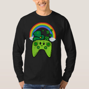 Irish Video Game Controller St Patrick Day Gamer B T-Shirt