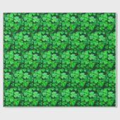 Irish Viel Glück Four-Leaf-Clovers Geschenkpapier (Flach)