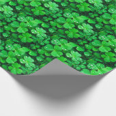 Irish Viel Glück Four-Leaf-Clovers Geschenkpapier (Ecke)