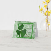 Irish Viel Glück Karte (Gelbe Blume)