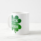 Irish Vierblättriges Kleeblatt Kaffeetasse (Vorderseite Links)
