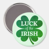 Irish Vierblättriges Kleeblatt Magnet (Vorderseite/Rückseite)
