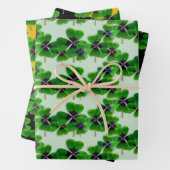 Irish Vierblättriges Kleeblatt Pattern Geschenkpapier Set (Beispiel)