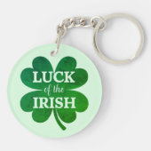 Irish Vierblättriges Kleeblatt Schlüsselanhänger (Rückseite)