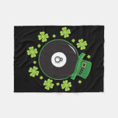 Irish Vierblättriges Kleeblatt Shooting Pool Ball Fleecedecke (Vorderseite (Horizontal))