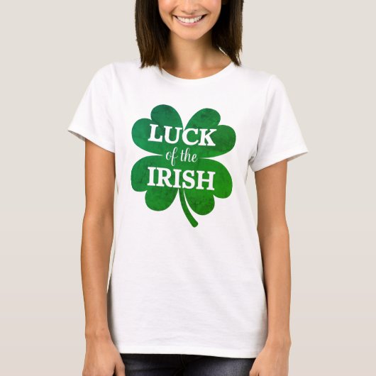 Irish Vierblättriges Kleeblatt T-Shirt (Vorderseite)