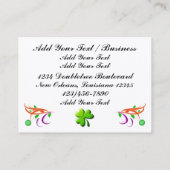 Irish VIP Business Card/Pass/Einladung Visitenkarte (Rückseite)