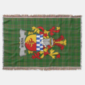 Irish Vizer Coat of Arms Familienwappen Irland Decke (Vorderseite)