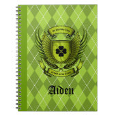 Irish Wappen St. Patricks Day Notebook Notizblock (Vorderseite)