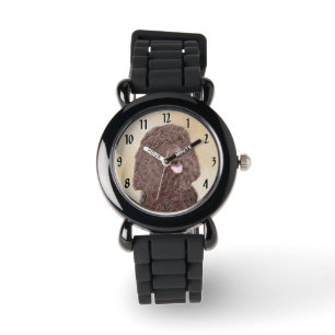 Irish-Wasser-Spaniel-Malerei - Originale Hunde-Kun Armbanduhr