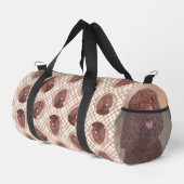 Irish Water Spanel IWS Malerei Original Hunde Kuns Duffle Bag (Rechte Ecke)
