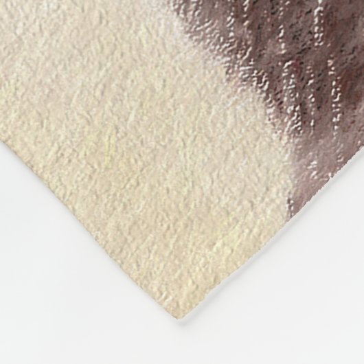 Irish Water Spanel Painting - Original Dog Art Fleecedecke (Ecke)