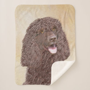 Irish Water Spanel Painting - Original Dog Art Sherpadecke
