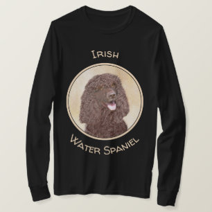 Irish Water Spanel Painting - Original Dog Art T-Shirt