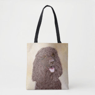 Irish Water Spanel Painting - Original Dog Art Tasche