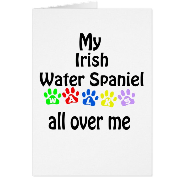 Irish Water Spanel Walks Design (Vorne)