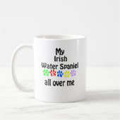 Irish Water Spanel Walks Design Kaffeetasse (Links)