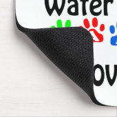 Irish Water Spanel Walks Design Mousepad (Ecke)