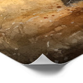 Irish Water Spaniel Dog Art Print Poster (Ecke)