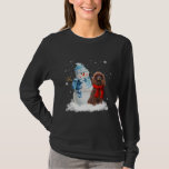 Irish Water Spaniel Dog Christmas Snowman T-Shirt<br><div class="desc">Irish Water Spaniel Dog Weihnachten Schneemann Weihnachten Pajama Shirt. Perfektes Geschenk für Ihren Vater,  Mama,  Papa,  Männer,  Frauen,  Freunde und Familienmitglieder am Erntedank Tag,  Weihnachten,  Muttertag,  Vatertag,  4. Juli,  1776 Unabhängiger Tag,  Veteranen Tag,  Halloween,  Patrick's Day</div>