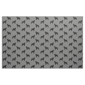 Irish Water Spaniel Hunde Silhouetten Gemustert Stoff (Fat Quarter (45,7 x 55,9 cm))