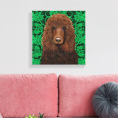 Irish Water Spaniel Leinwanddruck (Insitu (Wohnzimmer))