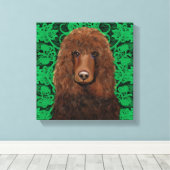 Irish Water Spaniel Leinwanddruck (Insitu (Holzboden))