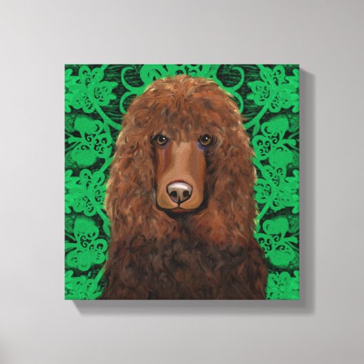 Irish Water Spaniel Leinwanddruck (Vorderseite)