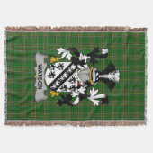 Irish Watson Coat of Arms Familienwappen Irland Decke (Vorderseite)