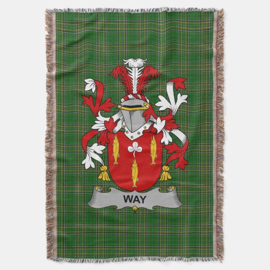 Irish Way Coat of Arms Familienwappen Irland Decke (Vorderseite Vertikal)