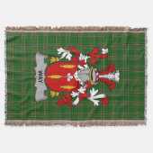 Irish Way Coat of Arms Familienwappen Irland Decke (Vorderseite)