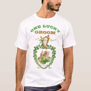 Irish Wedding Blarney Castle One Lucky Groom T-Shirt