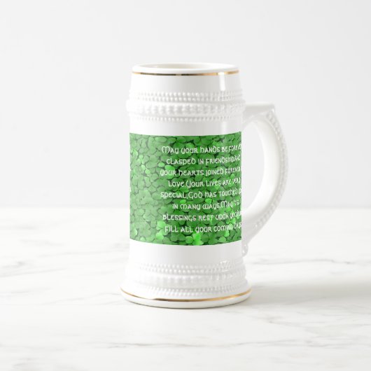 Irish Wedding Blessing - Bierglas (VorderseiteRechts)