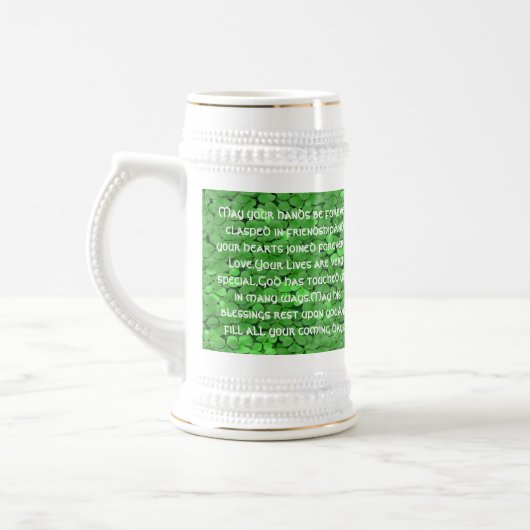 Irish Wedding Blessing - Bierglas (Links)