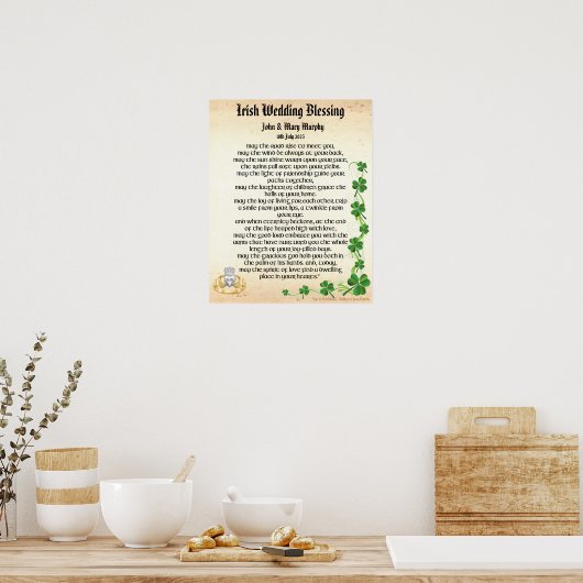 Irish Wedding Blessing Poster (Küche)