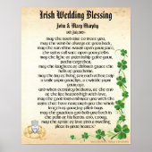 Irish Wedding Blessing Poster (Vorne)