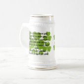 Irish Wedding Blessing Stein Bierglas (Vorderseite Links)