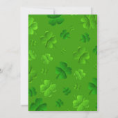 Irish Wedding Breakfast Celebration Einladung (Rückseite)