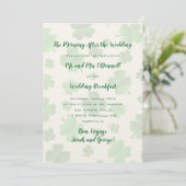 Irish Wedding Breakfast Celebration Einladung (Stehend Vorderseite)