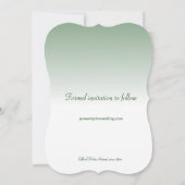 Irish Wedding Cliffs of Moher Save the Date (Rückseite)