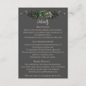 Irish Wedding Details Grüne Rose Blumenschalen Begleitkarte (Vorderseite)