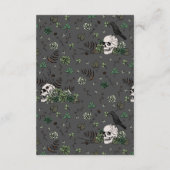 Irish Wedding Details Grüne Rose Blumenschalen Begleitkarte (Rückseite)