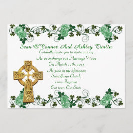 Irish Wedding Einladung Celtic Cross