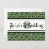 Irish Wedding Einladungskarte (Vorne/Hinten)